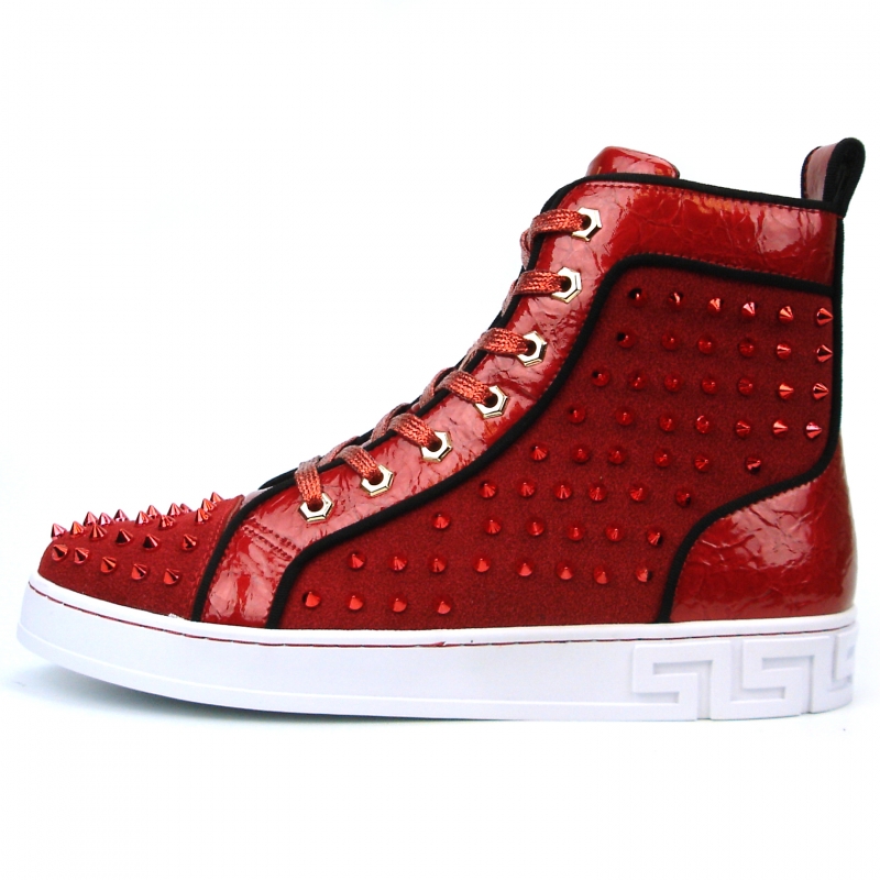 FI-2364 Red High Top Sneaker Encore by Fiesso - Aurelio Garcia Designer ...