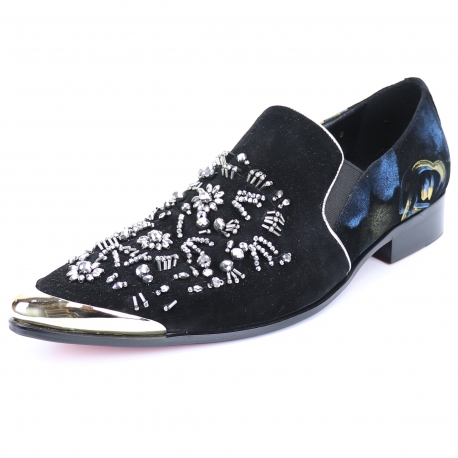 FI-7235 Black Slip on Fiesso by Aurelio Garcia