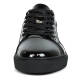 FI-2415-2 Black Patent Lace up Low Cut Leather Sneaker